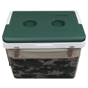 KALE TERMOS 20LT COOLER BOX WITH CAMO FABRIC AND GREEN LID Φορητό Ψυγείο
