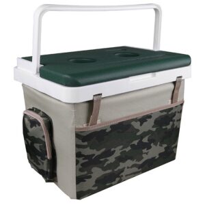 KALE TERMOS 20LT COOLER BOX WITH CAMO FABRIC AND GREEN LID Φορητό Ψυγείο