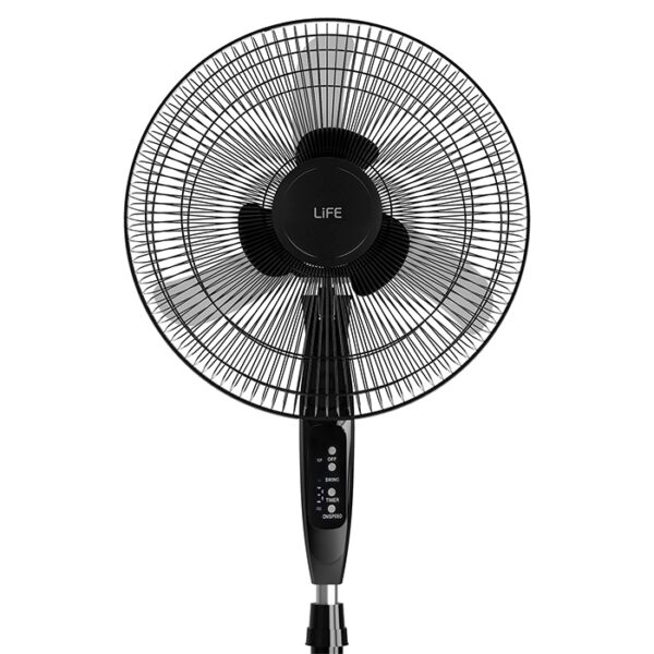LIFE BOREAS 16" STAND FAN WITH REMOTE CONTROL, 40W Ανεμιστήρας Ορθοστάτης με Τηλεχειριστήριο