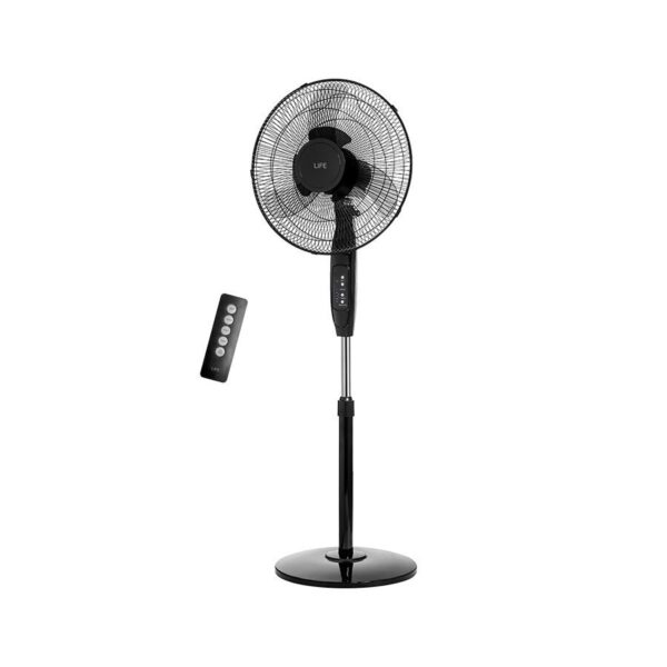 LIFE BOREAS 16" STAND FAN WITH REMOTE CONTROL, 40W Ανεμιστήρας Ορθοστάτης με Τηλεχειριστήριο