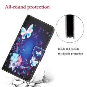 Xiaomi Redmi Note 12 5G / Xiaomi Poco X5 5G Θήκη Βιβλίο Colored Drawing Pattern Flip Phone Case Butterfly