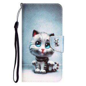 Xiaomi Redmi Note 12 5G / Xiaomi Poco X5 5G Θήκη Βιβλίο Colored Drawing Pattern Flip Phone Case Blue Eyes