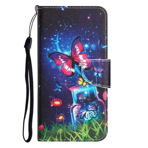 Xiaomi Redmi Note 12 5G / Xiaomi Poco X5 5G Θήκη Βιβλίο Colored Drawing Pattern Flip Phone Case Bottle Butterfly