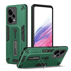 Xiaomi Redmi Note 12 5G / Xiaomi Poco X5 5G Θήκη Πράσινη Με Σταντ Variety Brave Armor Finger Loop Holder Phone Case Green