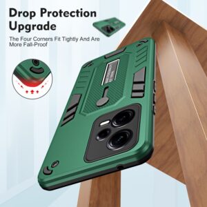Xiaomi Redmi Note 12 5G / Xiaomi Poco X5 5G Θήκη Πράσινη Με Σταντ Variety Brave Armor Finger Loop Holder Phone Case Green