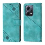 Xiaomi Redmi Note 12 5G / Xiaomi Poco X5 5G Θήκη Βιβλίο Πράσινο Skin-feel Embossed Phone Case Green