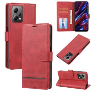 Xiaomi Redmi Note 12 5G / Xiaomi Poco X5 5G Θήκη Βιβλίο Κόκκινο Classic Wallet Flip Phone Case Red