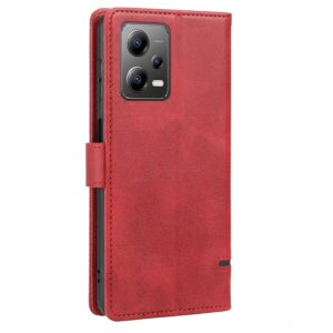 Xiaomi Redmi Note 12 5G / Xiaomi Poco X5 5G Θήκη Βιβλίο Κόκκινο Classic Wallet Flip Phone Case Red