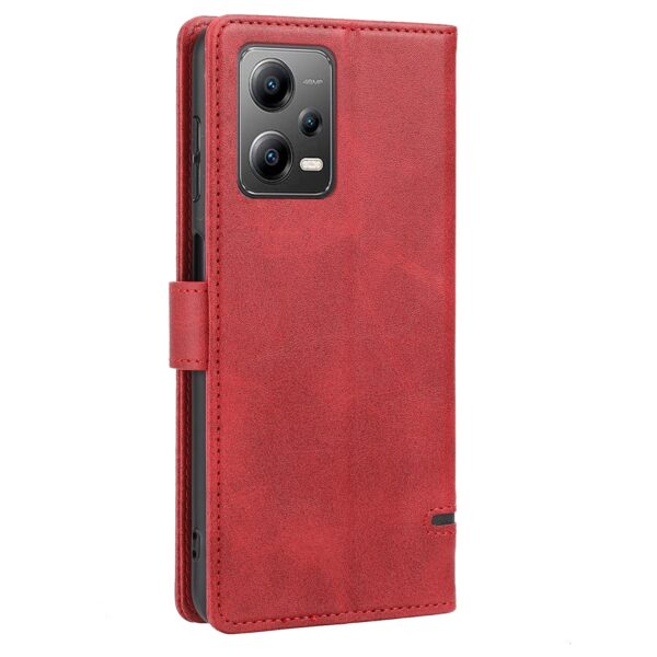 Xiaomi Redmi Note 12 5G / Xiaomi Poco X5 5G Θήκη Βιβλίο Κόκκινο Classic Wallet Flip Phone Case Red