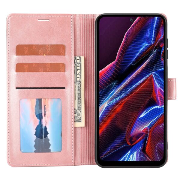 Xiaomi Redmi Note 12 5G / Xiaomi Poco X5 5G Θήκη Βιβλίο Ροζ Classic Wallet Flip Phone Case Pink