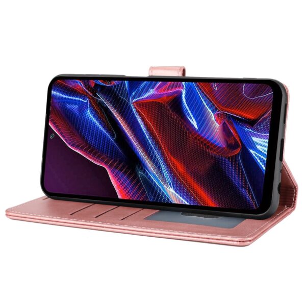 Xiaomi Redmi Note 12 5G / Xiaomi Poco X5 5G Θήκη Βιβλίο Ροζ Classic Wallet Flip Phone Case Pink