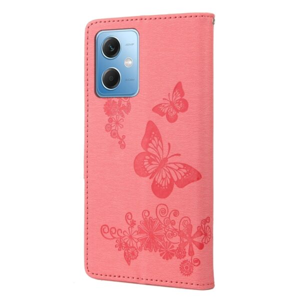 Xiaomi Redmi Note 12 5G / Xiaomi Poco X5 5G Θήκη Βιβλίο Ροζ Butterfly Embossed Horizontal Flip Phone Case Pink