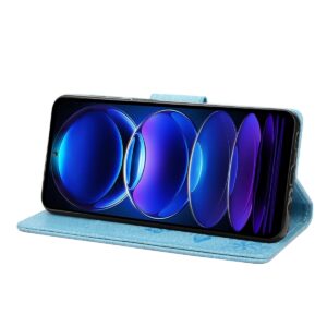 Xiaomi Redmi Note 12 5G / Xiaomi Poco X5 5G Θήκη Βιβλίο Μπλε Butterfly Embossed Horizontal Flip Phone Case Blue