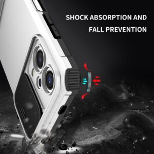 Xiaomi Redmi Note 12 5G / Xiaomi Poco X5 5G Θήκη Λευκή Stereoscopic Holder Sliding Camshield Phone Case White