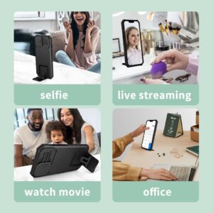 Xiaomi Redmi Note 12 5G / Xiaomi Poco X5 5G Θήκη Μαύρη Stereoscopic Holder Sliding Camshield Phone Case Black