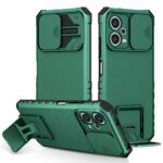 Xiaomi Redmi Note 12 5G / Xiaomi Poco X5 5G Θήκη Πράσινη Stereoscopic Holder Sliding Camshield Phone Case Green