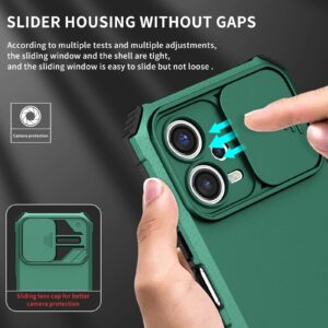 Xiaomi Redmi Note 12 5G / Xiaomi Poco X5 5G Θήκη Πράσινη Stereoscopic Holder Sliding Camshield Phone Case Green
