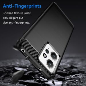 Xiaomi Redmi Note 12 4G Θήκη Σιλικόνης Μαύρη Brushed Texture Carbon Fiber TPU Phone Case Black