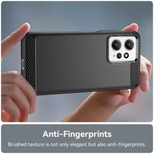 Xiaomi Redmi Note 12 4G Θήκη Σιλικόνης Μαύρη Brushed Texture Carbon Fiber TPU Phone Case Black