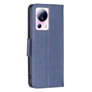 Xiaomi 13 Lite 5G Θήκη Βιβλίο Μπλε Two Butterflies Embossing Phone Case Blue