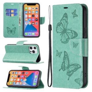 Xiaomi 13 Lite 5G Θήκη Βιβλίο Πράσινο Two Butterflies Embossing Phone Case Green