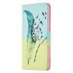 Xiaomi 13 Lite 5G Θήκη Βιβλίο Colored Drawing Pattern Phone Case Feather