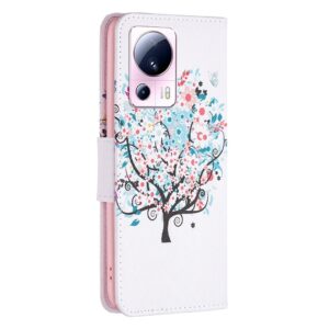 Xiaomi 13 Lite 5G Θήκη Βιβλίο Colored Drawing Pattern Phone Case Little Tree