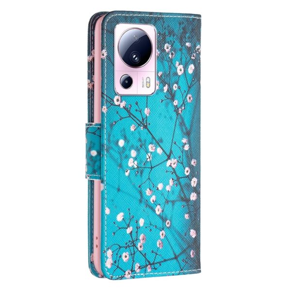 Xiaomi 13 Lite 5G Θήκη Βιβλίο Colored Drawing Pattern Phone Case Plum Blossom