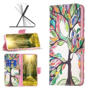 Xiaomi 13 Lite 5G Θήκη Βιβλίο Colored Drawing Pattern Phone Case Life Tree