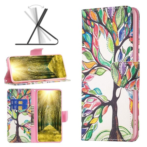 Xiaomi 13 Lite 5G Θήκη Βιβλίο Colored Drawing Pattern Phone Case Life Tree