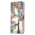 Xiaomi 13 Lite 5G Θήκη Βιβλίο Colored Drawing Pattern Phone Case Life Tree