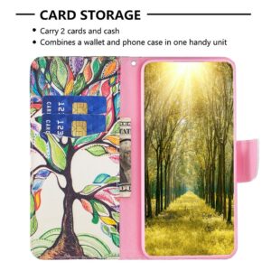 Xiaomi 13 Lite 5G Θήκη Βιβλίο Colored Drawing Pattern Phone Case Life Tree