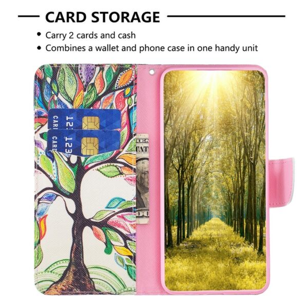 Xiaomi 13 Lite 5G Θήκη Βιβλίο Colored Drawing Pattern Phone Case Life Tree