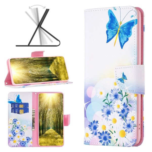 Xiaomi 13 Lite 5G Θήκη Βιβλίο Colored Drawing Pattern Phone Case Flower Butterfly