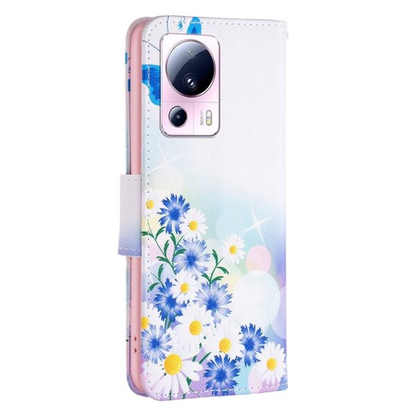 Xiaomi 13 Lite 5G Θήκη Βιβλίο Colored Drawing Pattern Phone Case Flower Butterfly