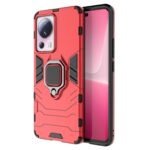 Xiaomi 13 Lite 5G Σκληρή Θήκη Κόκκινη Με Σταντ Magnetic Ring Holder PC + TPU Phone Case Red