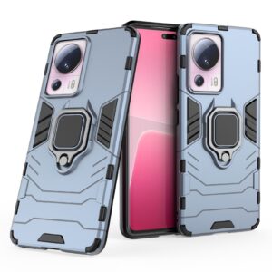 Xiaomi 13 Lite 5G Σκληρή Θήκη Μπλε Με Σταντ Magnetic Ring Holder PC + TPU Phone Case Navy Blue