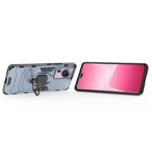 Xiaomi 13 Lite 5G Σκληρή Θήκη Μπλε Με Σταντ Magnetic Ring Holder PC + TPU Phone Case Navy Blue