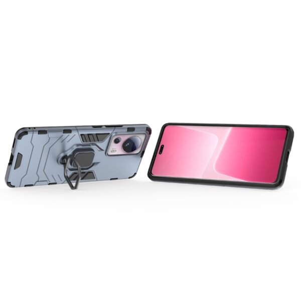 Xiaomi 13 Lite 5G Σκληρή Θήκη Μπλε Με Σταντ Magnetic Ring Holder PC + TPU Phone Case Navy Blue