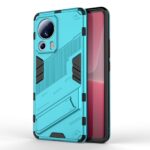 Xiaomi 13 Lite 5G Σκληρή Θήκη Μπλε Με Σταντ Punk Armor 2 in 1 PC + TPU Shockproof Phone Case with Holder Blue