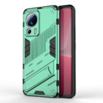 Xiaomi 13 Lite 5G Σκληρή Θήκη Πράσινη Με Σταντ Punk Armor 2 in 1 PC + TPU Shockproof Phone Case with Holder Green