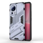 Xiaomi 13 Lite 5G Σκληρή Θήκη Γκρι Με Σταντ Punk Armor 2 in 1 PC + TPU Shockproof Phone Case with Holder Grey