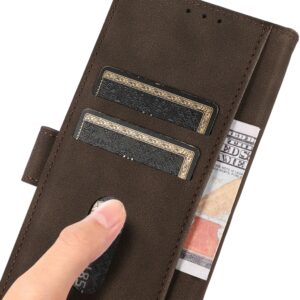 Xiaomi 13 Lite 5G Θήκη Βιβλίο Καφέ KHAZNEH Matte Texture Phone Case Brown