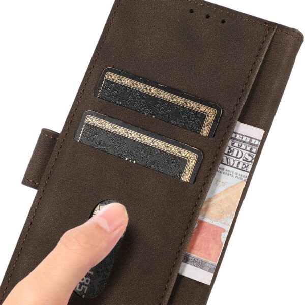 Xiaomi 13 Lite 5G Θήκη Βιβλίο Καφέ KHAZNEH Matte Texture Phone Case Brown