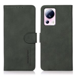 Xiaomi 13 Lite 5G Θήκη Βιβλίο Πράσινο KHAZNEH Matte Texture Phone Case Green