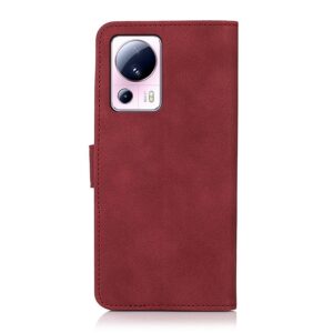 Xiaomi 13 Lite 5G Θήκη Βιβλίο Κόκκινο KHAZNEH Matte Texture Phone Case Red