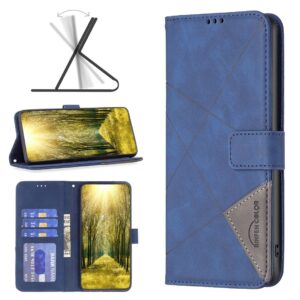 Xiaomi 13 Lite 5G Θήκη Βιβλίο Μπλε Magnetic Buckle Rhombus Texture Phone Case Blue