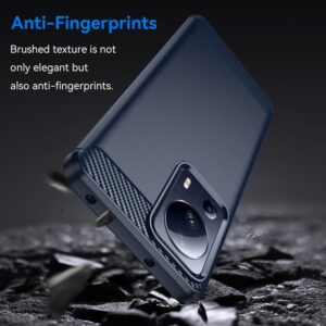 Xiaomi 13 Lite 5G Θήκη Σιλικόνης Μπλε Brushed Texture Carbon Fiber TPU Phone Case Blue