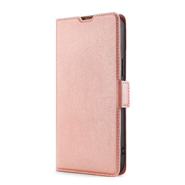 TCL 20R Θήκη Βιβλίο Ροζ - Χρυσό Ultra-thin Voltage Side Buckle PU + TPU Phone Case Rose - Gold