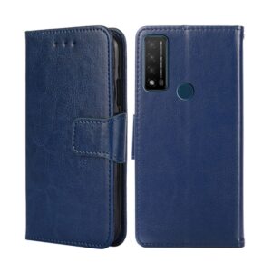 TCL 20R Θήκη Βιβλίο Μπλε Crystal Texture Phone Case Royal Blue